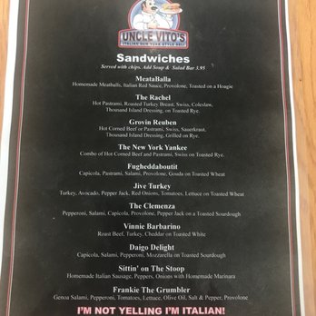 Uncle Vito’s Deli - the menu - Delis Near Me - Newcastle, Wyoming Uncle Vito’s Deli - the menu - Delis Near Me - Newcastle, Wyoming