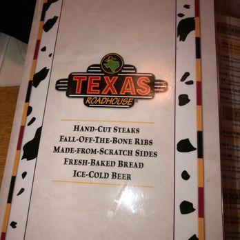 Texas Roadhouse - the menu for the restaurant - Steakhouses Near Me - Sevierville, Tennessee