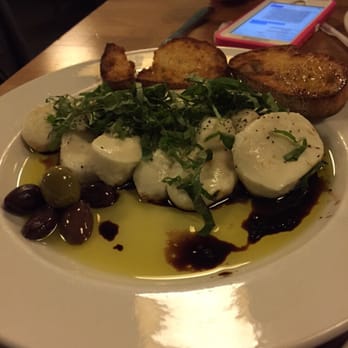 Blue Line Pizza - Caprese salad NO tomatoes weird I know but delicious - Pizza Near Me - Mountain View, California