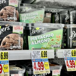 Rowe's Supermarket - Only place we can find the Breyers Pistachio Almond DELICIOUS - August 3, 2024