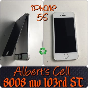 Albert's Cell - iPhone 5s .... Screen repair - Mobile Phone Repair Near Me - Hialeah Gardens, Florida