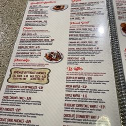 Chiro’s Family Restaurant - Breakfast menu