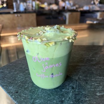 Olive & James - Double Green Pistachio Matcha - Coffee & Tea Near Me - Los Angeles, California Olive & James - Double Green Pistachio Matcha - Coffee & Tea Near Me - Los Angeles, California
