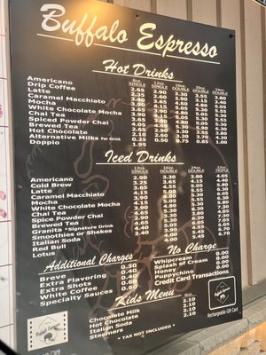 Menu photo 8 Buffalo Espresso Mill Creek, WA