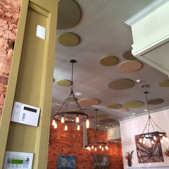 Grits Cafe - Interesting ceiling art. - Southern Near Me - Forsyth, Georgia