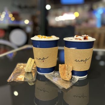 Uno Gelato - two cups of coffee on a table - Ice Cream & Frozen Yogurt Near Me - Vancouver, British Columbia Uno Gelato - two cups of coffee on a table - Ice Cream & Frozen Yogurt Near Me - Vancouver, British Columbia