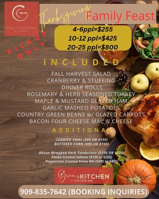 Menu photo 8 Gina's Kitchen +Catering Rancho Cucamonga, CA