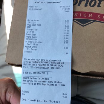 Capriotti's Sandwich Shop - Fast Food Near Me - Riverton, Utah