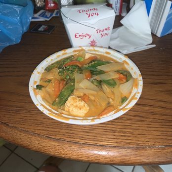 Bangkok Thai Restaurant - Red curry 1/2 vegetable 1/2 tofu as I requested. - Chinese Near Me - Stow, Ohio Bangkok Thai Restaurant - Red curry 1/2 vegetable 1/2 tofu as I requested. - Chinese Near Me - Stow, Ohio