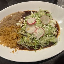 Cheese enchilada platter Cheese enchilada platter