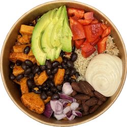 Slice of Muskoka - Spicy Sweet Potato Bowl with Quinoa