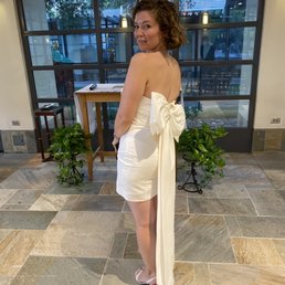 Long gown turned into a mini dress Long gown turned into a mini dress