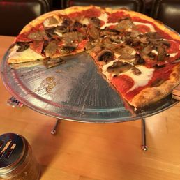 Mushroom, sausage, pepperoni and the buffalo Mozzarella! Mushroom, sausage, pepperoni and the buffalo Mozzarella!