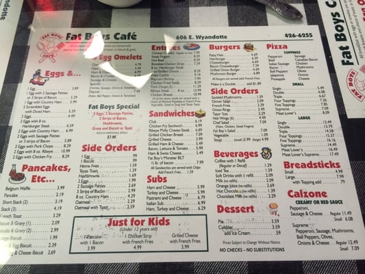 Menu photo 4 Fat Boys Cafe Mcalester, OK Menu photo 4 Fat Boys Cafe Mcalester, OK