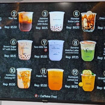 Ding Tea - Anaheim Hills - Top 13 menu: very helpful to know what is popular - Bubble Tea Near Me - Anaheim, California