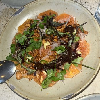 Manuela - Cara Cara Orange, Kishu Mandarin, Avocado Yogurt, Zhuog, Santa Barbara Pistachio, Aleppo - New American Near Me - Los Angeles, California Manuela - Cara Cara Orange, Kishu Mandarin, Avocado Yogurt, Zhuog, Santa Barbara Pistachio, Aleppo - New American Near Me - Los Angeles, California