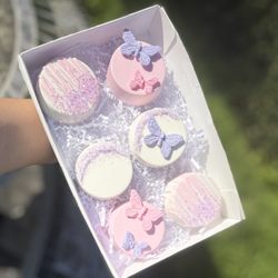 A&J Cake & Candy Supplies - Chocolate cover Oreos with their butter fly molds and chocolate