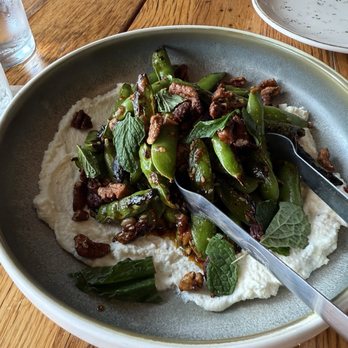 Whiskey Cake - Wood Fired Snap Peas - New American Near Me - San Antonio, Texas