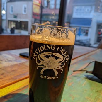Dividing Creek Beer - View of the street (through a smaller than pint size beer...) - Breweries Near Me - Winchester, Virginia Dividing Creek Beer - View of the street (through a smaller than pint size beer...) - Breweries Near Me - Winchester, Virginia
