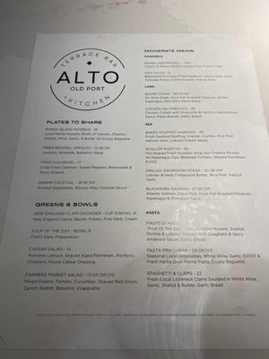 Menu photo 5 Alto Terrace Bar + Kitchen Portland, ME