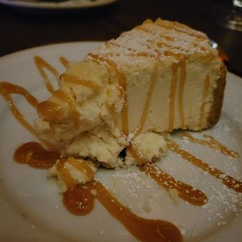 Aged  - Cheesecake, with caramel sauce. - Steakhouses Near Me - Forest Hills, New York