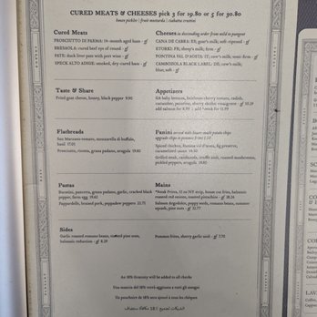 Ecco - Main Dish and Appetizers Menu - May 2022 - Mediterranean Near Me - Atlanta, Georgia