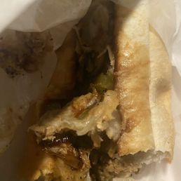 Chicken cheesesteak Chicken cheesesteak