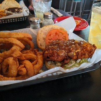 Planet Follywood - Def Jam Chicken Sandwich & Center Street Cooler - Burgers Near Me - Folly Beach, South Carolina Planet Follywood - Def Jam Chicken Sandwich & Center Street Cooler - Burgers Near Me - Folly Beach, South Carolina