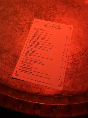 Menu photo 8 Meo Bar Houston, TX
