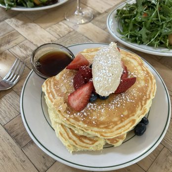 Rosemary’s - East - Lemon marscapone pancakes - Italian Near Me - New York, New York Rosemary’s - East - Lemon marscapone pancakes - Italian Near Me - New York, New York