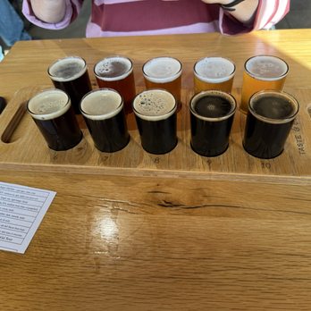 Benedictine Brewery - The full array of samples - Breweries Near Me - Mt Angel, Oregon Benedictine Brewery - The full array of samples - Breweries Near Me - Mt Angel, Oregon