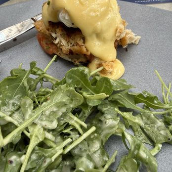 Tommy Bahama - Crabmeat eggs Benedict - Seafood Near Me - Plano, Texas Tommy Bahama - Crabmeat eggs Benedict - Seafood Near Me - Plano, Texas