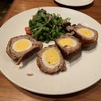 The House On Parliament - Wild Boar, Pheasant, and Cognac Scotch Egg - British Near Me - Toronto, Ontario