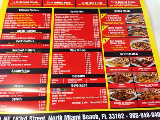 Menu photo 2 La Granja North Miami Beach, FL Menu photo 2 La Granja North Miami Beach, FL