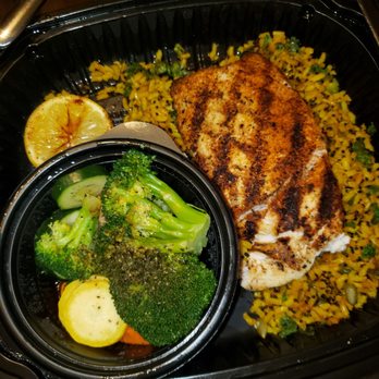 Five Four Restaurant & Drafthouse - Blackened snapper with streamed vegetables - American Near Me - Independence, Missouri