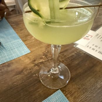F&B - Cucumber martini. - New American Near Me - South Padre Island, Texas F&B - Cucumber martini. - New American Near Me - South Padre Island, Texas