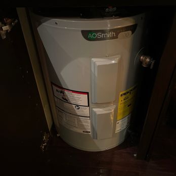 Mega Clean Air - New water heater hidden under cabinet - Heating & Air Conditioning/HVAC Near Me - Santa Fe Springs, California Mega Clean Air - New water heater hidden under cabinet - Heating & Air Conditioning/HVAC Near Me - Santa Fe Springs, California