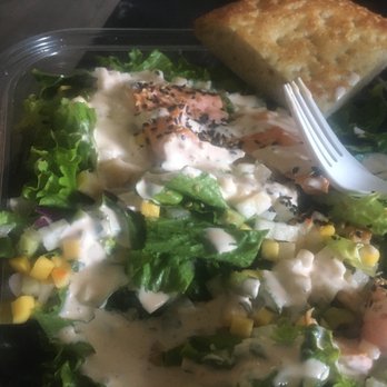 Urbane Cafe - Salmon salad with chipotle ranch dressing and bread - Sandwiches Near Me - Santa Maria, California Urbane Cafe - Salmon salad with chipotle ranch dressing and bread - Sandwiches Near Me - Santa Maria, California