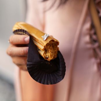 Stohrer - The Signature Salted Caramel Eclair. So amazing! - Candy Stores Near Me - Paris, 75