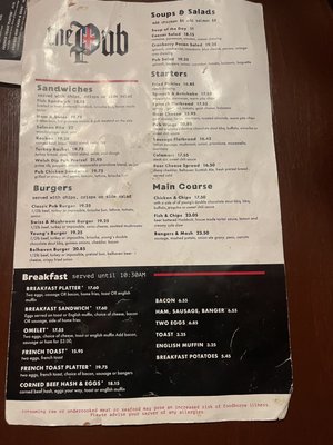 Menu photo 4 The Pub Cleveland, OH