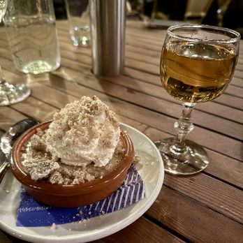 Blue Plate - Butterscotch pudding, and dessert wine - American Near Me - San Francisco, California Blue Plate - Butterscotch pudding, and dessert wine - American Near Me - San Francisco, California