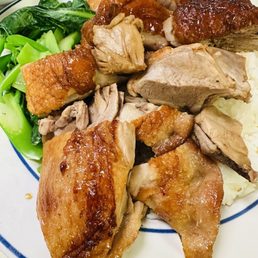 Duck quay with white rice Duck quay with white rice
