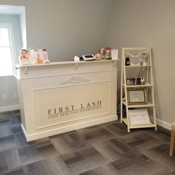 First Lash & Brows - Front desk of first lash - Eyelash Service Near Me - Lexington, Massachusetts