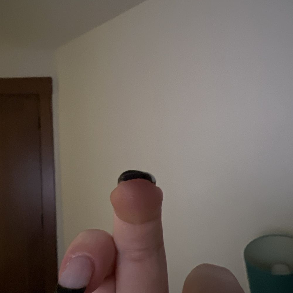 You can see in this photo one side of the nail has a lump in it. They are on almost all of them but this is the worst one. You can see in this photo one side of the nail has a lump in it. They are on almost all of them but this is the worst one.