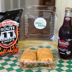 Dilly Dally  - Wraps and icy cold old fashioned drinks.