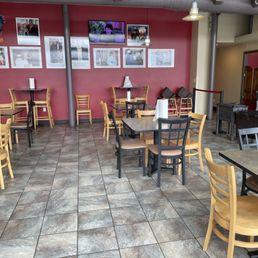 Tables and seating area Tables and seating area