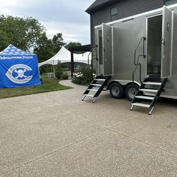 Premier Lavatory - Two-station trailer from Premier Lavatory - Portable Toilet Services Near Me - Southgate, Michigan Premier Lavatory - Two-station trailer from Premier Lavatory - Portable Toilet Services Near Me - Southgate, Michigan