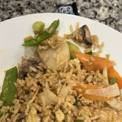 Chou Lee Chinese Restaurant - Was supposed to be chicken friend rice, but judging by all the veggies and no chicken, it's not.
