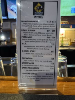 Menu photo 1 Diamond Billiards Rancho Cordova, CA Menu photo 1 Diamond Billiards Rancho Cordova, CA