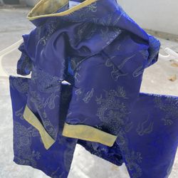 Novelty - Blue dye bled out and into the gold color, so much less bright and shiny.